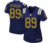 Women's Nike New York Jets #89 Chris Herndon Limited Navy Blue Alternate NFL Jersey