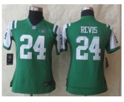 nike women jerseys new york jets #24 darrelle revis green[nike]