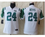 nike women jerseys new york jets #24 darrelle revis white[nike]
