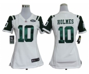 nike women nfl jerseys New York Jets #10 Santonio Holmes White[nike]