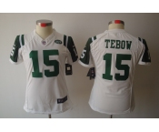 nike women nfl jerseys new york jets #15 tebow white[helmet tri-blend limited]