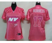 nike women nfl jerseys new york jets #17 burress pink[2012 fem fan]