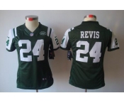 nike women nfl jerseys new york jets #24 revis green[nike limited]