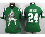 nike women nfl jerseys new york jets #24 revis green[portrait fashion]