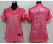 nike women nfl jerseys new york jets #24 revis pink[2012 new]