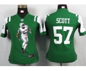 nike women nfl jerseys new york jets #57 scott green[portrait fashion]