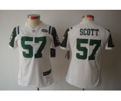 nike women nfl jerseys new york jets #57 scott white[nike limited]