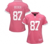 nike women nfl jerseys new york jets #87 decker pink[nike 2015][decker]