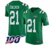 Youth New York Jets #21 LaDainian Tomlinson Limited Green Rush Vapor Untouchable 100th Season Football Jersey
