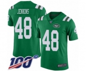 Youth New York Jets #48 Jordan Jenkins Limited Green Rush Vapor Untouchable 100th Season Football Jersey