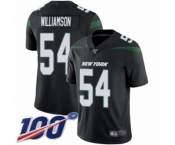 Youth New York Jets #54 Avery Williamson Black Alternate Vapor Untouchable Limited Player 100th Season Football Jersey