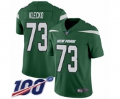 Youth New York Jets #73 Joe Klecko Green Team Color Vapor Untouchable Limited Player 100th Season Football Jersey