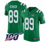 Youth New York Jets #89 Chris Herndon Limited Green Rush Vapor Untouchable 100th Season Football Jersey