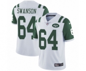 Youth Nike New York Jets #64 Travis Swanson White Vapor Untouchable Elite Player NFL Jersey