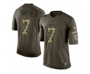 Youth Nike New York Jets #7 Geno Smith Green Salute to Service Jerseys