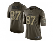 Youth Nike New York Jets #87 Eric Decker Green Salute to Service Jerseys