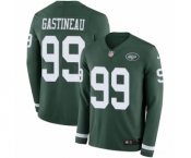 Youth Nike New York Jets #99 Mark Gastineau Limited Green Therma Long Sleeve NFL Jersey