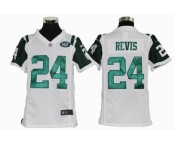 nike youth nfl jerseys new york jets #24 revis white[nike]