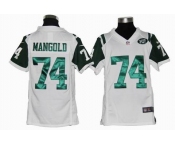 nike youth nfl jerseys new york jets #74 mangold white[nike]