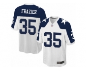 Men Nike Dallas Cowboys #35 Kavon Frazier Game White Throwback Alternate NFL Jersey