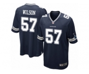 Men Nike Dallas Cowboys #57 Damien Wilson Game Navy Blue Team Color NFL Jersey