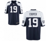 Men's Nike Dallas Cowboys #19 Amari Cooper Game Navy Blue Throwback Alternate NFL Jersey