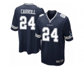 Men's Nike Dallas Cowboys #24 Nolan Carroll Game Navy Blue Team Color NFL Jersey