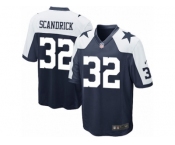 Men's Nike Dallas Cowboys #32 Orlando Scandrick Game Navy Blue Throwback Alternate NFL Jersey