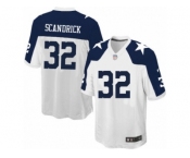 Men's Nike Dallas Cowboys #32 Orlando Scandrick Game White Throwback Alternate NFL Jersey