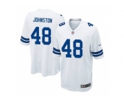 Men's Nike Dallas Cowboys #48 Daryl Johnston White Game Road Jersey