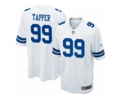 Men's Nike Dallas Cowboys #99 Charles Tapper Game White NFL Jersey