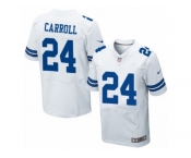 Men's Nike Dallas Cowboys #24 Nolan Carroll Elite White NFL Jersey