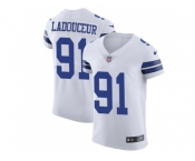 Nike Dallas Cowboys #91 L. P. Ladouceur White Men Stitched NFL Vapor Untouchable Elite Jersey