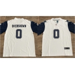 Men's Dallas Cowboys #0 DeMarvion Overshown White Vapor Untouchable Limited Stitched Football Jersey