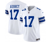 Men's Dallas Cowboys #17 Brandon Aubrey White 2025 F.U.S.E Vapor Untouchable Limited Football Stitched Jersey