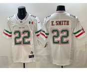 Men's Dallas Cowboys #22 Emmitt Smith 2024 Mexico White F.U.S.E. Stitched Football Jersey