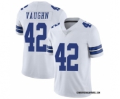 Men's Dallas Cowboys #42 Deuce Vaughn White Vapor Limited Stitched Jersey