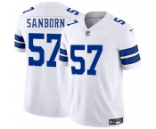 Men's Dallas Cowboys #57 Jack Sanborn White 2025 F.U.S.E. Vapor Untouchable Limited Football Stitched Jersey