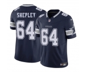 Men's Dallas Cowboys #64 Dakoda Shepleys Navy 2025 F.U.S.E. Vapor Untouchable Limited Football Stitched Jersey