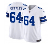 Men's Dallas Cowboys #64 Dakoda Shepleyss White 2025 F.U.S.E. Vapor Untouchable Limited Football Stitched Jersey