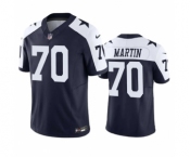 Men's Dallas Cowboys #70 Zack Martin Navy 2023 F.U.S.E. Vapor Limited Stitched Football Jersey