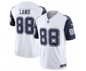 Men's Dallas Cowboys #88 CeeDee Lamb Thanksgiving White 2023 F.U.S.E. Vapor Limited Stitched Football Jersey
