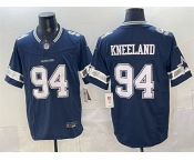Men's Dallas Cowboys #94 Marshawn Kneeland Navy F.U.S.E. Vapor Limited Stitched Football Jersey