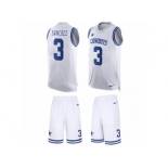 Men's Nike Dallas Cowboys #3 Mark Sanchez Limited White Tank Top Suit NFL Jersey