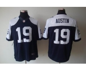 nike nfl jerseys dallas cowboys #19 austin blue[game limited throwback]
