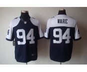 nike nfl jerseys dallas cowboys #94 ware blue(game limited throwback)