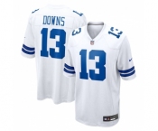 Women Dallas Cowboys #13 Downs Game White NFL Jersey