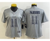 Women's Dallas Cowboys #11 Micah Parsons Grey Atmosphere Fashion 2022 Vapor Untouchable Stitched Nike Limited Jersey