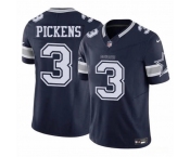Women's Dallas Cowboys #3 George Pickens Navy 2023 F.U.S.E. Limited Football Stitched Jersey