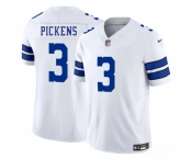 Women's Dallas Cowboys #3 George pickens White 2023 F.U.S.E. Limited Football Stitched Jersey